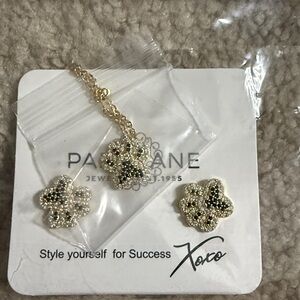 Park Lane Gold and Black Paw Jewelry Set.